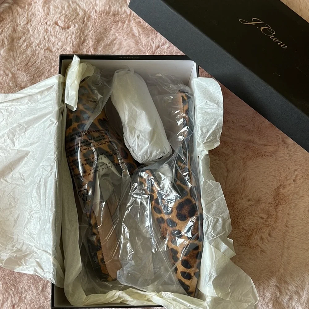 J.Crew Pointed-Toe Slides in Calf Hair - Picture 3 of 6